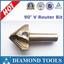 Φ12.7x19.05xΦ38.1 - V 90° PCD woodworking router bits